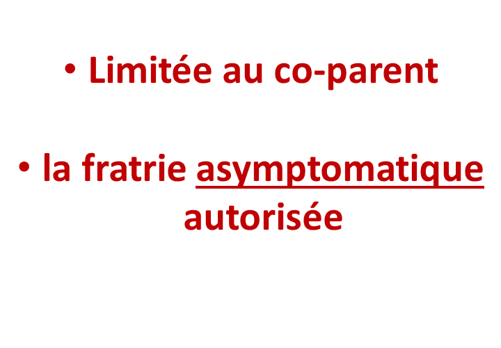 En raison des épidémies hivernales, les visites en maternité et grossesses pathologiques sont limitées au co-parent et à la fratrie asymptomatique entre 14h30 et 20h.