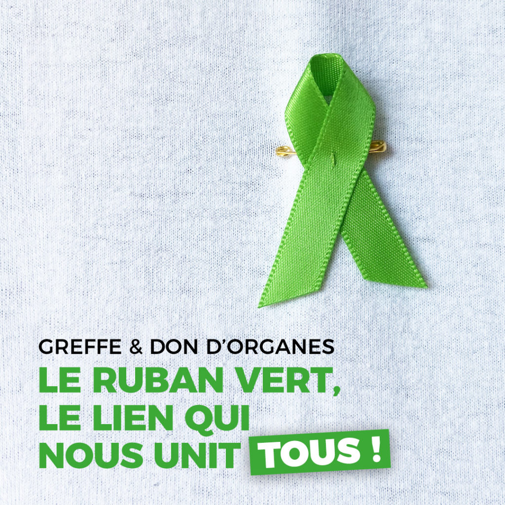 Don d'organes - ruban vert