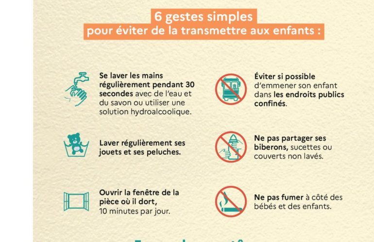 Bronchiolite : conseils pour l'éviter