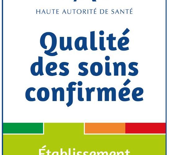 Logo Certification "Qualité des soins confirmée"