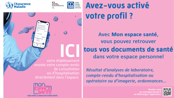Mon espace santé - le CH de Bourg-en-Bresse alimente le carnet de santé numérique