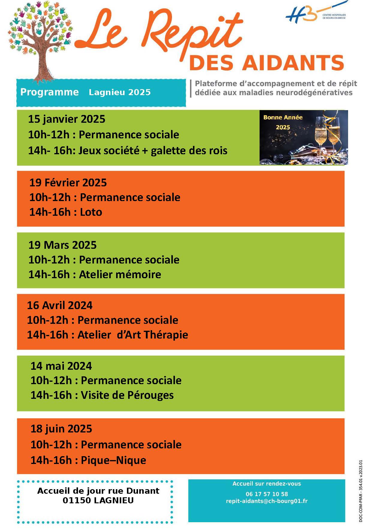 Plateforme de répit - Programme Bourg-en-Bresse