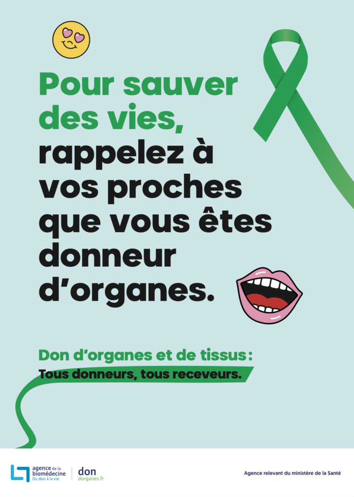 Affiche don d'organes : tous donneurs