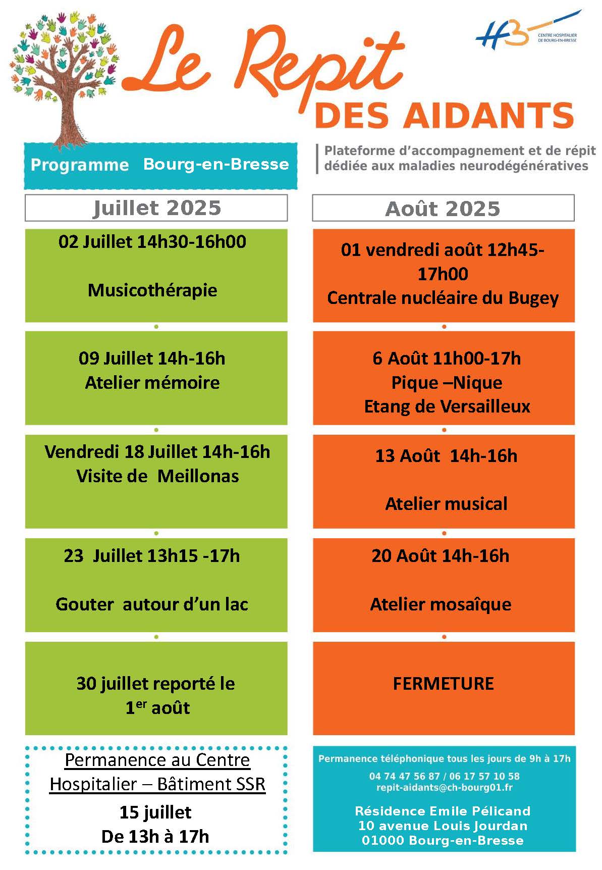 Plateforme de répit - Programme Bourg-en-Bresse