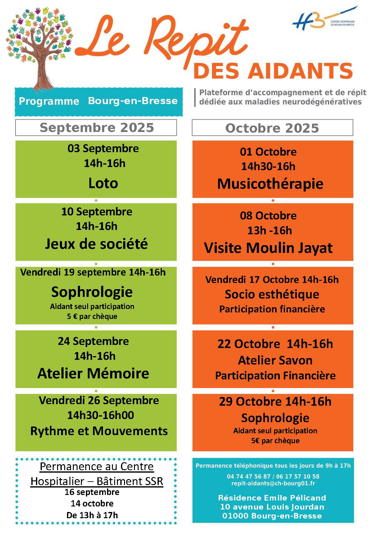 Plateforme de répit - Programme Bourg-en-Bresse