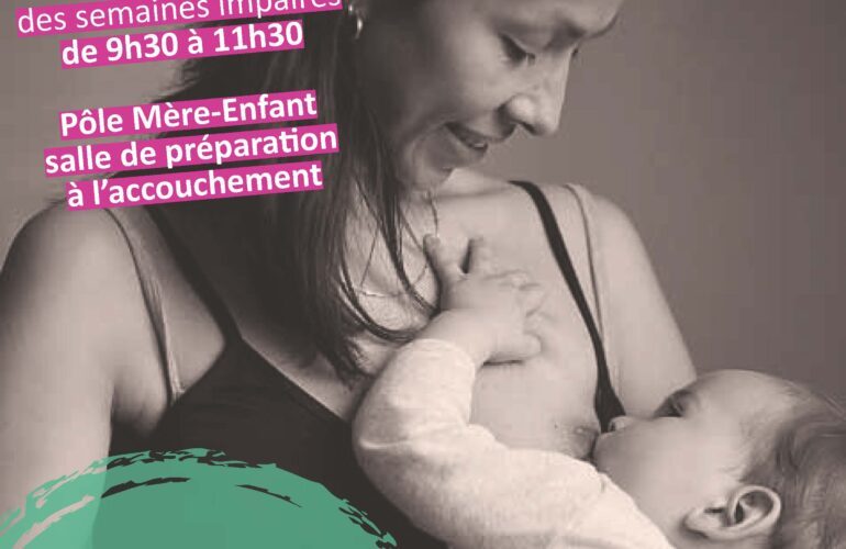 Rencontres allaitement tous les jeudis des semaines impaires de 09h30 à11h30