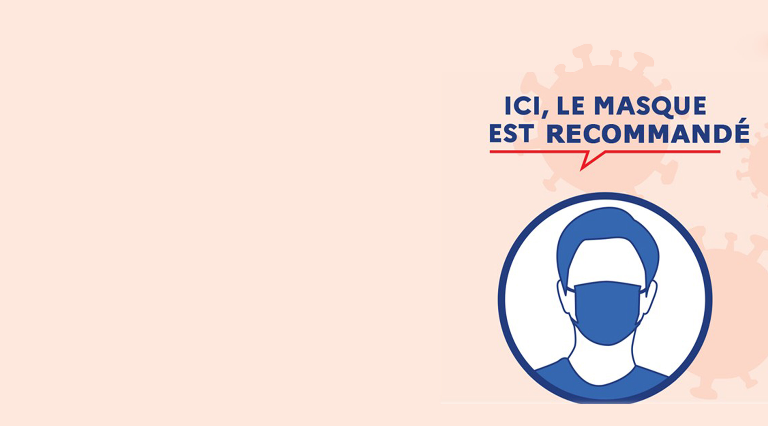 Port du masque recommandé - vous entrez dans un service où les patients sont fragiles