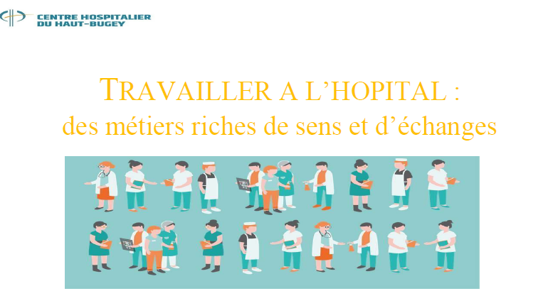 Forum local des métiers hospitaliers au CH du Haut-Bugey.