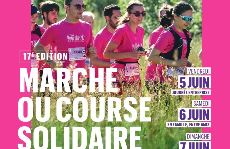 L'association Courir pour elles organise la 17e édition de marche ou course solidaire le vendredi 5 juin (journée entreprise), samedi 6 juin (en famille, entre amis) et le dimanche 7 juin (entre elles) Inscription : courirpour elles.com